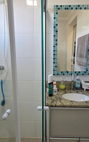 Apartamento para alugar com 104m², 3 quartos e 2 vagas Apartamento para alugar com 104m², 3 quartos e 2 vagasBanheiro da Suíte 1
