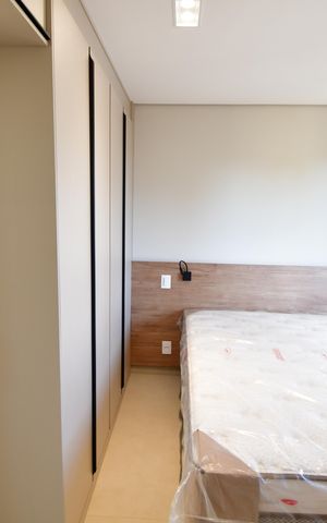 Apartamento à venda com 44m², 1 quarto e 1 vagaQuarto