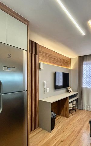 Apartamento à venda com 24m², 1 quarto e sem vaga Apartamento à venda com 24m², 1 quarto e sem vagaSala/Cozinha