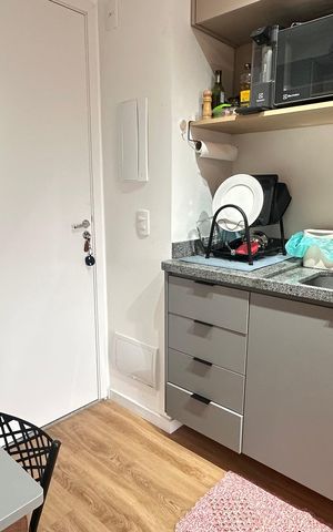 Studio à venda com 25m², 1 quarto e sem vaga