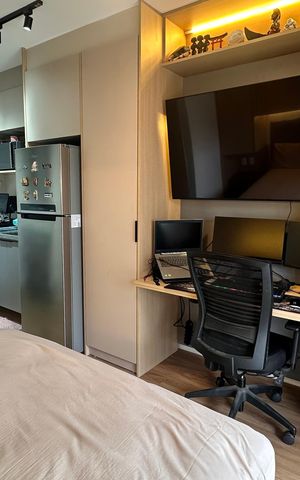 Studio à venda com 25m², 1 quarto e sem vaga