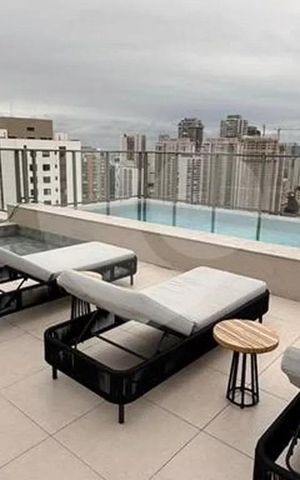 Studio à venda com 25m², 1 quarto e sem vaga