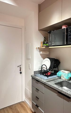 Studio à venda com 25m², 1 quarto e sem vaga