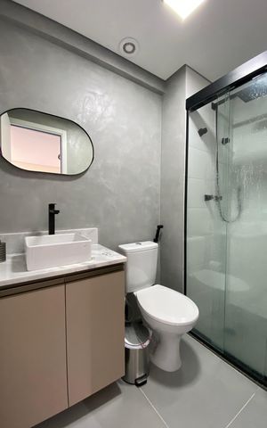 Apartamento para alugar com 26m², 1 quarto e sem vaga Apartamento para alugar com 26m², 1 quarto e sem vagaBanheiro