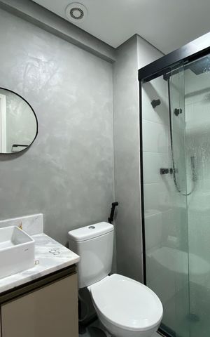 Apartamento para alugar com 26m², 1 quarto e sem vaga Apartamento para alugar com 26m², 1 quarto e sem vagaBanheiro