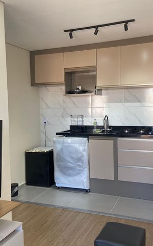 Apartamento para alugar com 26m², 1 quarto e sem vaga Apartamento para alugar com 26m², 1 quarto e sem vagaSala / Cozinha