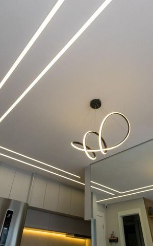 Apartamento à venda com 38m², 1 quarto e 1 vaga Apartamento à venda com 38m², 1 quarto e 1 vagaDetalhe da iluminação