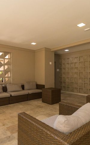 Apartamento à venda com 38m², 1 quarto e 1 vaga Apartamento à venda com 38m², 1 quarto e 1 vagaÁrea comum - área de descanso