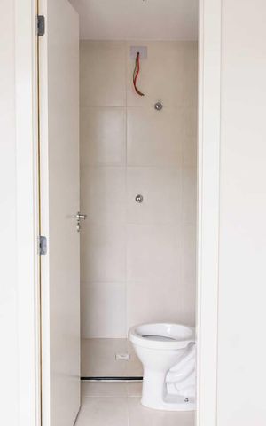Studio para alugar com 17m², 1 quarto e sem vaga Studio para alugar com 17m², 1 quarto e sem vagaBanheiro