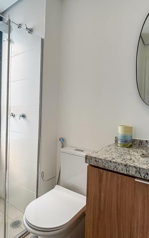 Apartamento para alugar com 42m², 1 quarto e 1 vaga