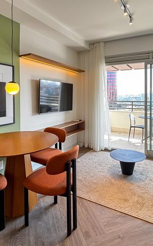 Apartamento para alugar com 42m², 1 quarto e 1 vaga