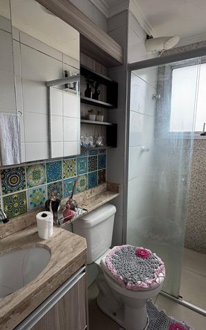 Apartamento para alugar com 54m², 2 quartos e 1 vaga Apartamento para alugar com 54m², 2 quartos e 1 vagaBanheiro