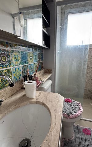 Apartamento para alugar com 54m², 2 quartos e 1 vaga Apartamento para alugar com 54m², 2 quartos e 1 vagaBanheiro