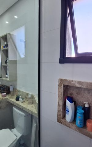 Apartamento à venda com 70m², 3 quartos e 2 vagasBanheiro da Suíte