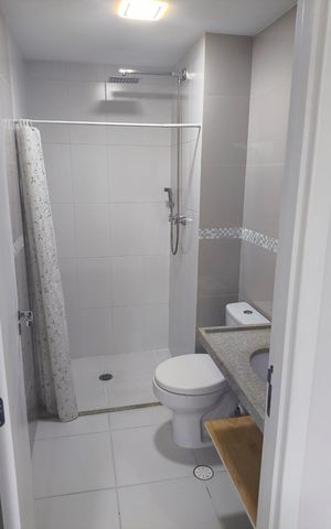 Studio para alugar com 25m², 1 quarto e sem vaga Studio para alugar com 25m², 1 quarto e sem vagaBanheiro