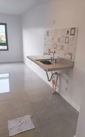 Studio para alugar com 25m², 1 quarto e sem vaga Studio para alugar com 25m², 1 quarto e sem vagaCozinha