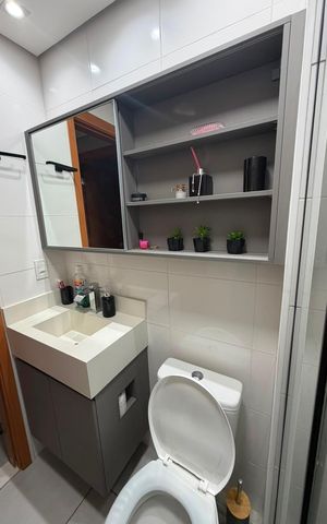 Apartamento à venda com 46m², 2 quartos e 1 vaga Apartamento à venda com 46m², 2 quartos e 1 vagaBanheiro