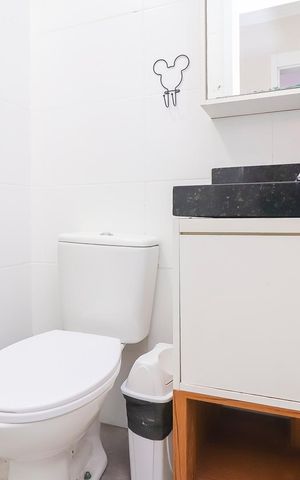 Apartamento à venda com 54m², 2 quartos e 1 vagaBanheiro Social