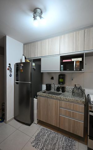 Apartamento à venda com 44m², 1 quarto e 1 vagaCozinha