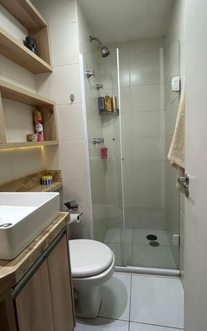 Apartamento à venda com 50m², 2 quartos e 1 vaga Apartamento à venda com 50m², 2 quartos e 1 vagaBanheiro
