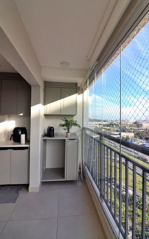 Apartamento à venda com 58m², 2 quartos e 1 vagaSacada