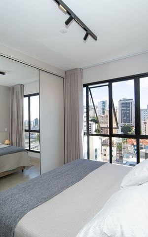 Studio para alugar com 40m², 1 quarto e 1 vaga Studio para alugar com 40m², 1 quarto e 1 vagaQUARTO