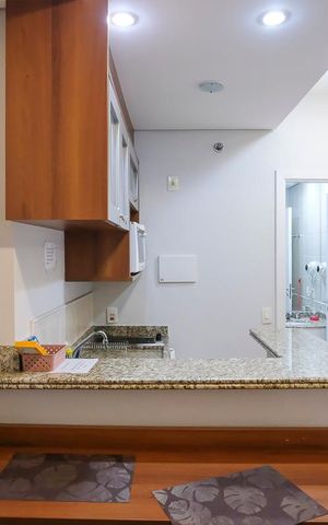 Studio à venda com 37m², 1 quarto e 1 vagaCozinha