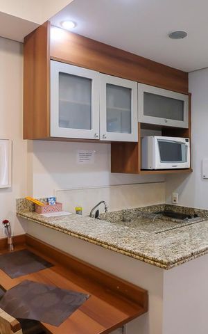 Studio à venda com 37m², 1 quarto e 1 vagaCozinha