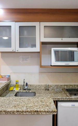 Studio à venda com 37m², 1 quarto e 1 vagaCozinha