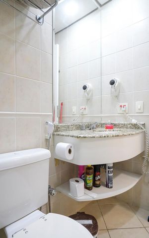 Studio à venda com 37m², 1 quarto e 1 vagaBanheiro