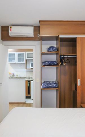 Studio à venda com 37m², 1 quarto e 1 vagaQuarto