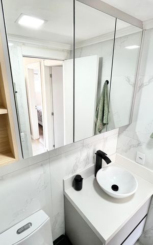 Apartamento à venda com 43m², 2 quartos e sem vaga Apartamento à venda com 43m², 2 quartos e sem vagaBanheiro