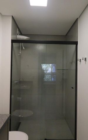 Studio para alugar com 39m², 1 quarto e 1 vaga Studio para alugar com 39m², 1 quarto e 1 vagaBanheiro da Suíte
