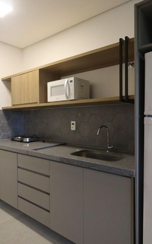 Studio para alugar com 39m², 1 quarto e 1 vaga Studio para alugar com 39m², 1 quarto e 1 vagaCozinha