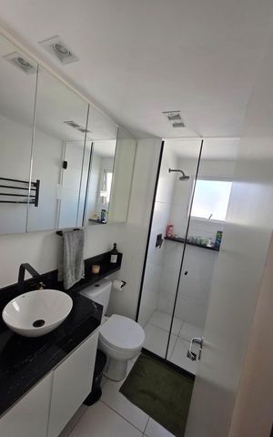 Apartamento à venda com 82m², 3 quartos e 1 vaga Apartamento à venda com 82m², 3 quartos e 1 vagaBanheiro