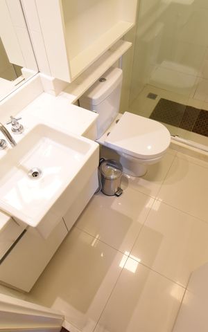 Studio à venda com 30m², 1 quarto e sem vagaBanheiro do Studio