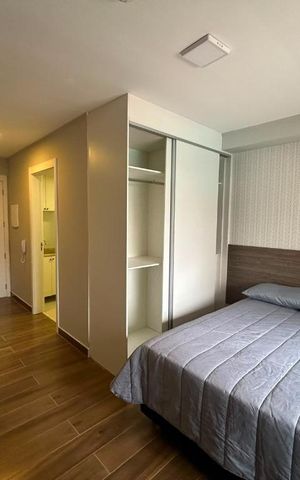 Studio à venda com 26m², 1 quarto e sem vaga
