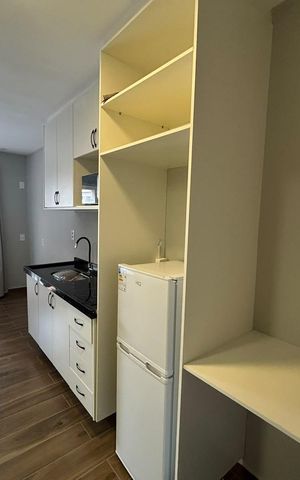 Studio à venda com 26m², 1 quarto e sem vaga