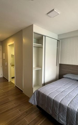 Studio à venda com 26m², 1 quarto e sem vaga