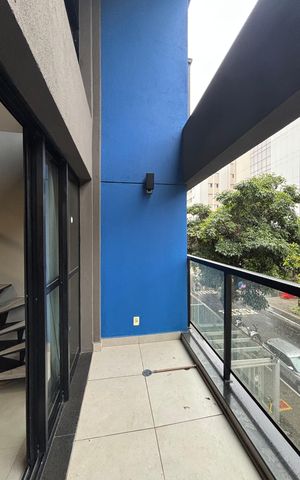 Apartamento para alugar com 43m², 1 quarto e 1 vagaVaranda