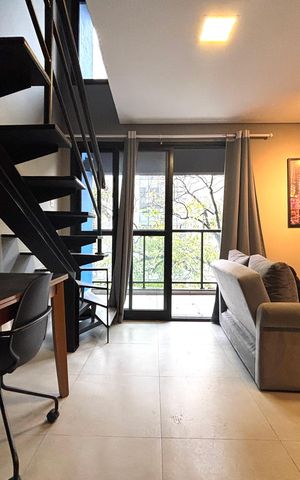 Apartamento para alugar com 43m², 1 quarto e 1 vagaSala/Cozinha