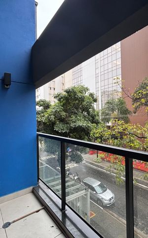 Apartamento para alugar com 43m², 1 quarto e 1 vagaVaranda