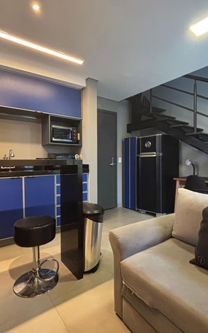 Apartamento para alugar com 43m², 1 quarto e 1 vagaSala/Cozinha