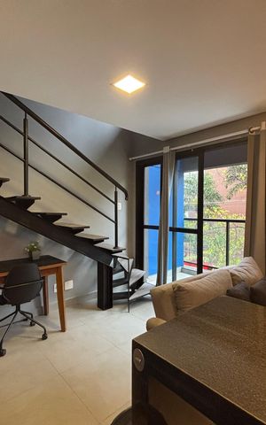 Apartamento para alugar com 43m², 1 quarto e 1 vagaSala/Cozinha