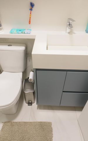 Apartamento para alugar com 92m², 2 quartos e 2 vagasBanheiro da Suíte 1
