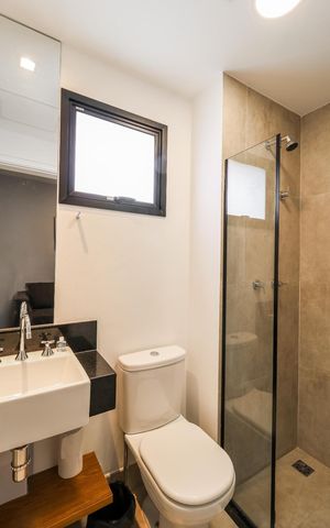 Apartamento à venda com 34m², 1 quarto e 1 vaga Apartamento à venda com 34m², 1 quarto e 1 vagaBanheiro