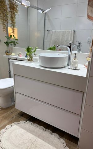 Apartamento para alugar com 94m², 3 quartos e 3 vagas Apartamento para alugar com 94m², 3 quartos e 3 vagasBanheiro social