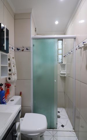 Apartamento à venda com 44m², 2 quartos e 1 vagaBanheiro Social