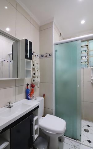 Apartamento à venda com 44m², 2 quartos e 1 vagaBanheiro Social