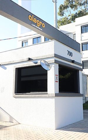 Apartamento para alugar com 34m², 1 quarto e 1 vagaFachada e portaria